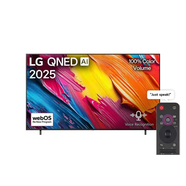 LG 55 Inch QNED AI 55QNED70A6A 4K Smart TV, AI MagiRec mote, HDR10, webOS25 (2025)