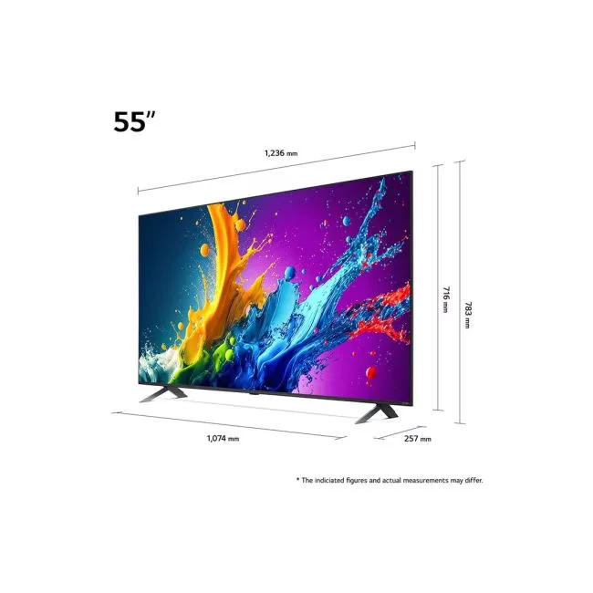 LG 55″ 55QNED80T6B QNED TV 4K UHD, webOS, MAGIC REMOTE, SMART, AI ThinQ