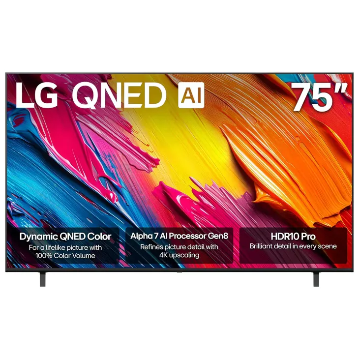 LG 75 Inch 75QNED80A 4K QNED Smart webOS 23 w/ ThinQ AI TV