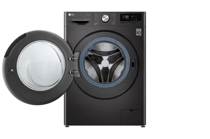 LG 12KG VIVACE Washer – Black Steel – F4V9BWP2E