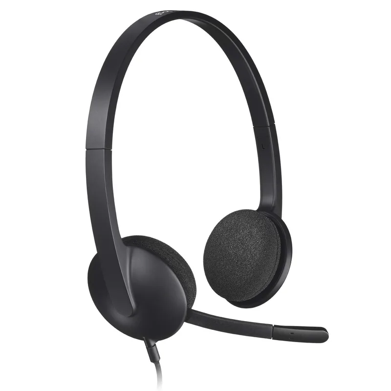 Logitech H340 Wired USB Business On-Ear Stereo Headphones