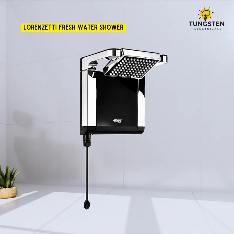 Lorenzetti aqua star instant shower Black Chrome