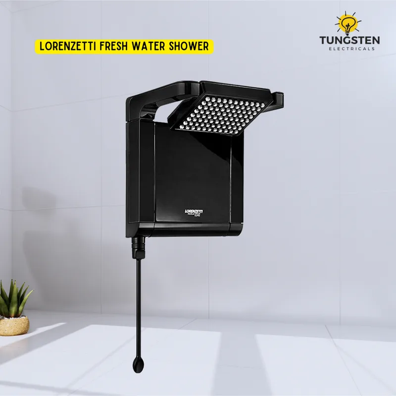 Lorenzetti aqua star instant shower Black