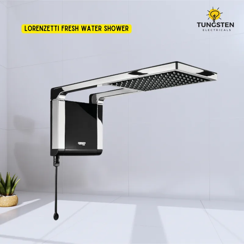 Lorenzetti Acqua storm ultra instant shower Black Chrome
