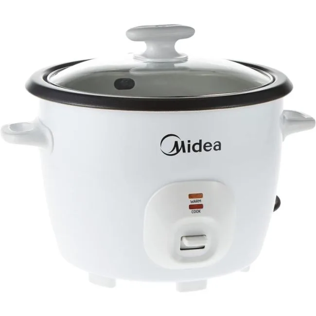 Midea 4.5L Rice Cooker with Glass Lid – White MB-GP45A