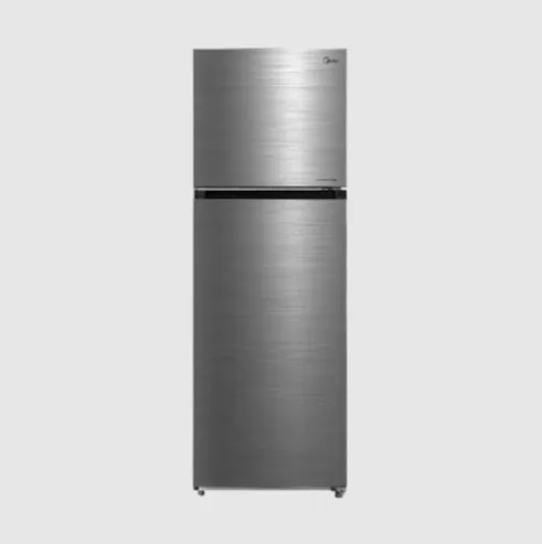 Midea 226L Bru Steel Double Door Refrigerator(MDRT385MTE46D)