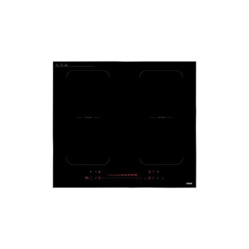 MIKA Built-In Induction Hob, 60cm, 4 Cooking Zones, Black Glass MBDH26421T