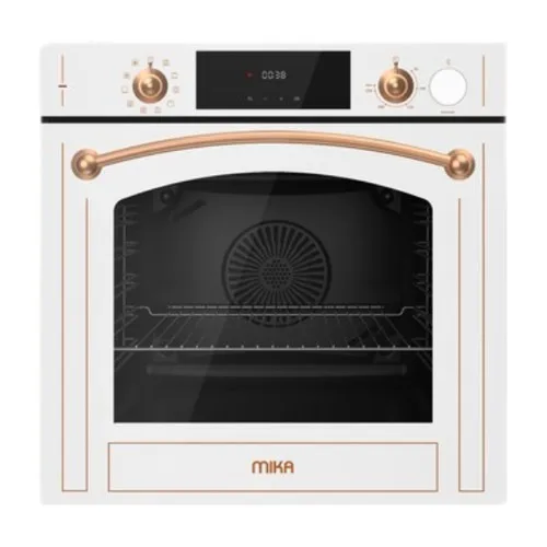 MIKA Built In Oven, 60cm, 73L, Steam Art & Fry Art (Air Frier), Convection (Turbo) Fan Oven, 10 Functions, Digital Display Timer, with Grill, Pop Up K