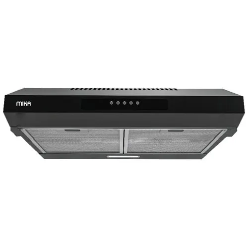 MIKA Under Cabinet Cassette Hood, 60cm, 380 m³/h, Button Control, Black MHC602BX