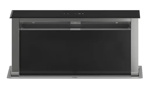 MIKA Kitchen Counter Pop-Up Hood, 90cm, 813 m³/h, Touch Control, Black Glass MHD982TX