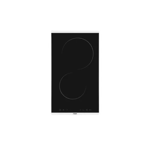 MIKA Built-In Vitro Ceramic Hob, 30cm, 2 Plates, Black Glass MVCH321TC