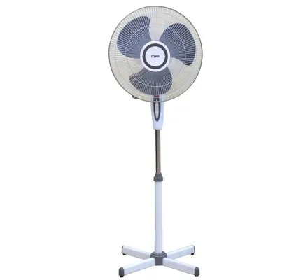 Stand Fan 16″, Grey & White-Mika