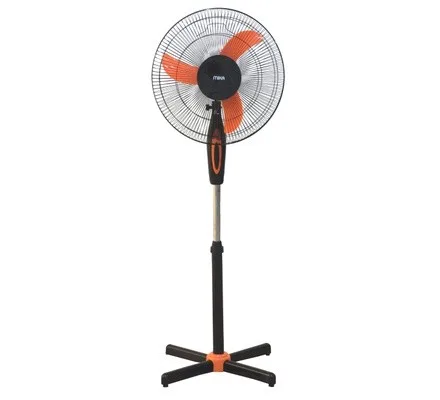 Stand Fan 16″, Orange & Black-Mika