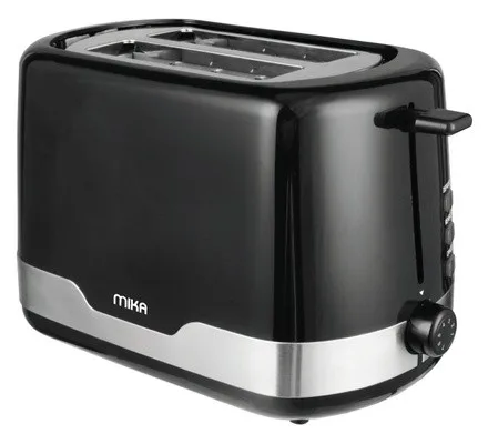 Toaster, 2 Slice, 720W – 850W, Black-Mika