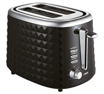Toaster, 2 Slice, 850W, Black-Mika