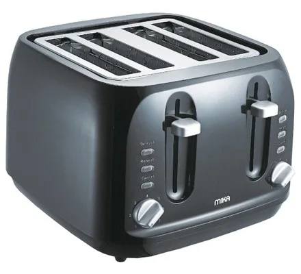 Toaster, 4 Slice, 1700W – 2000W, Stainless Steel-Mika