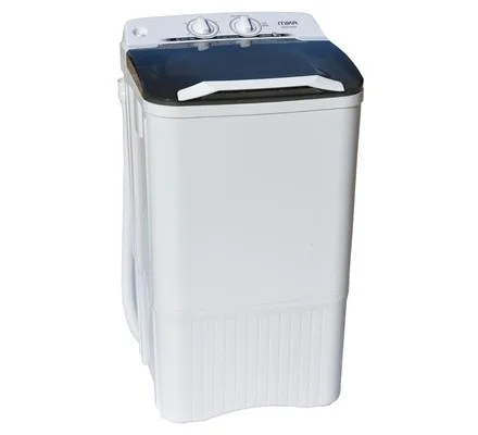 Washing Machine, Semi-Automatic Top Load, Single Tub, 6Kg, White & Grey-Mika