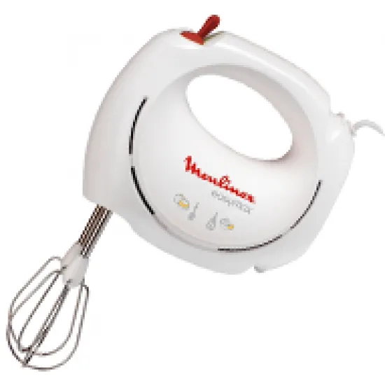 200 Watts, MOULINEX Easy Max Hand Mixer, White