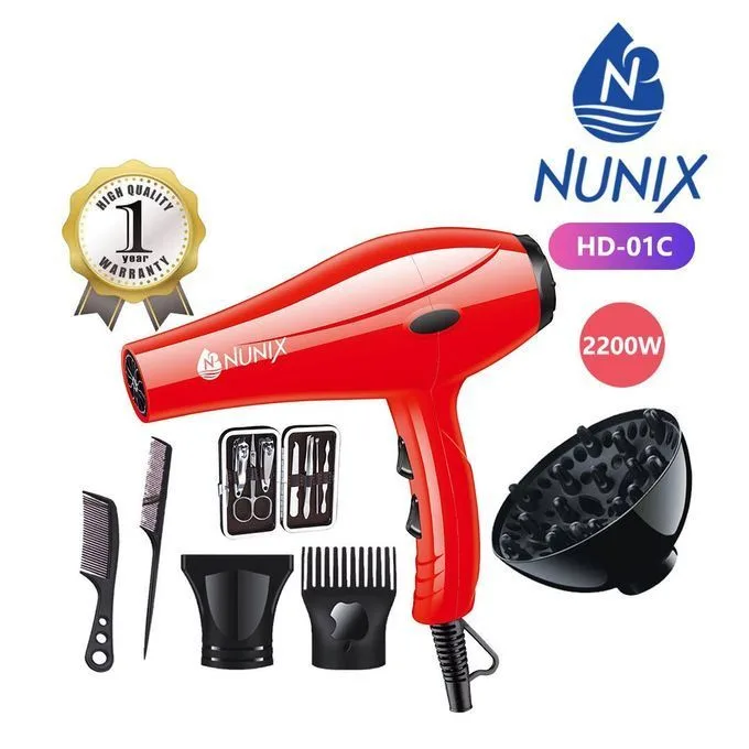 Nunix HD-01C Hair Dryer – 2200W.