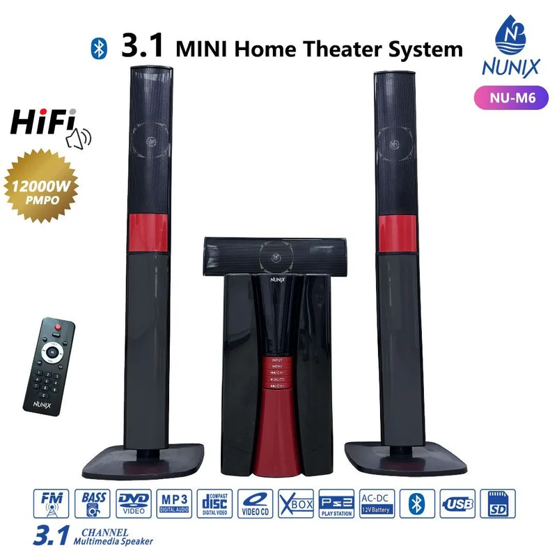 Nunix NU-M6 3.1CH Mini Home Theater