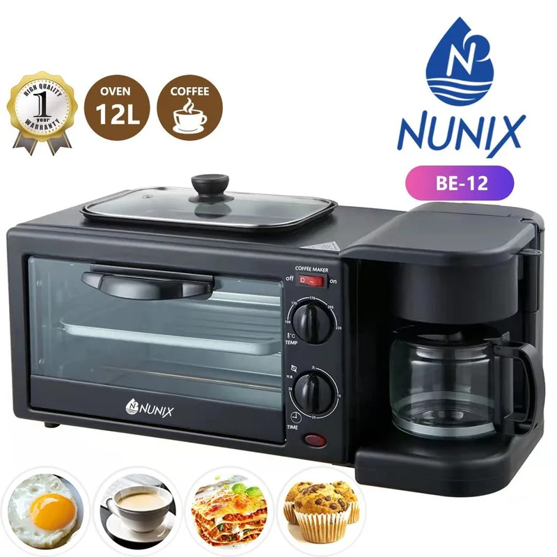 Nunix 3 In 1 Breakfast Maker Machine