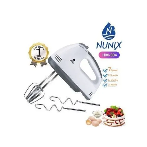 Nunix 7 Speed Electric Hand Cake Baking Mixer, Whisk, Egg Beater