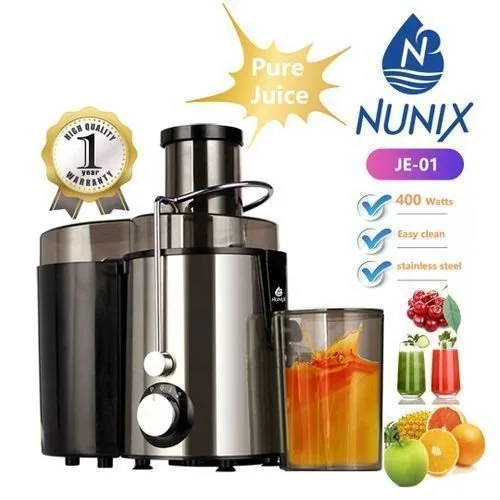 Nunix PURE Juice Extractor STAINLESS Steel.