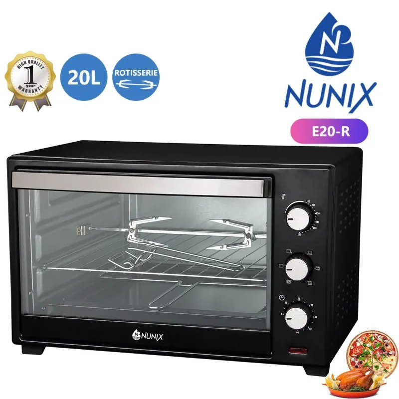 Nunix Electric Rotisserie Oven 20L Black kenya
