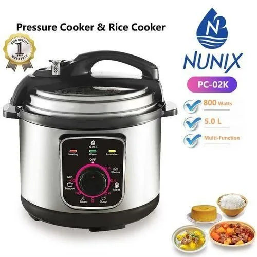 Nunix PC-02K Electric Rice & Pressure Cooker