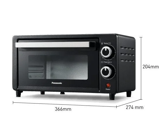 Panasonic NT-H900KTZ 9 Litre Oven Toaster - 1000W, Upper & Lower heaters, 70–230°C wide temperature control