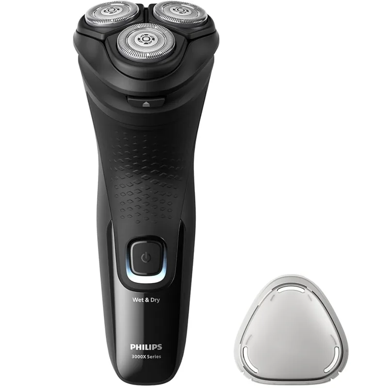 Philips 3000X Series Wet & Dry Shaver - SkinProtect Technology, 3D Floating Heads, Pop-Up Trimmer, 1-Hour Quick Charge