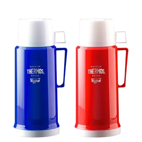 Philips Thermos Vogue Glass Vacuum Insulated Flask1.0L Blue 30-100