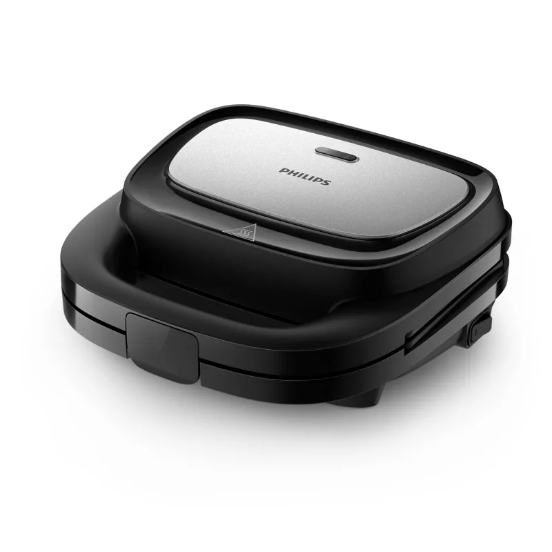 Philips 5000 Series Sandwich Maker HD2350/80 750W with Panini, Sandwich, and Waffle Plates Black