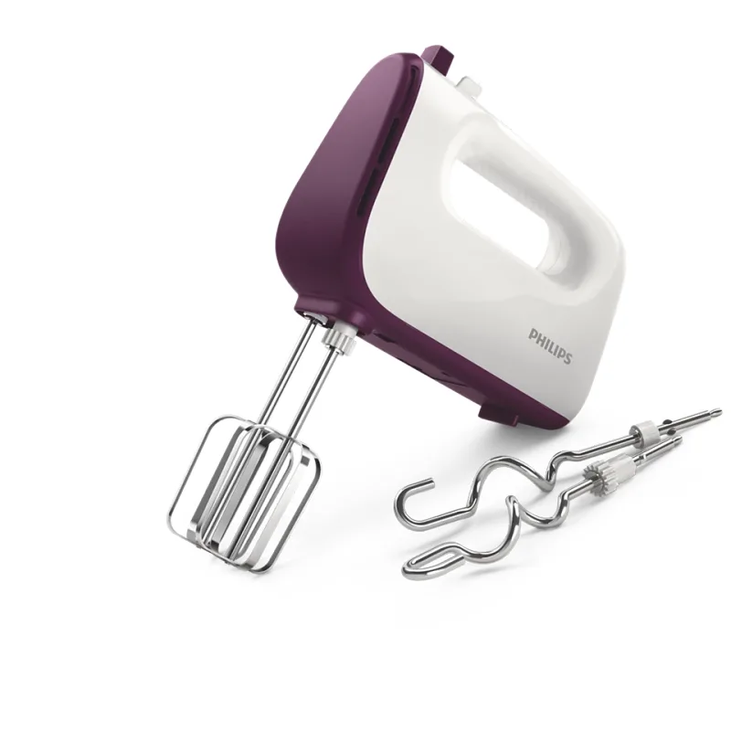 Philips Viva Collection Hand Mixer HR3740/11 400W White & Deep Purple
