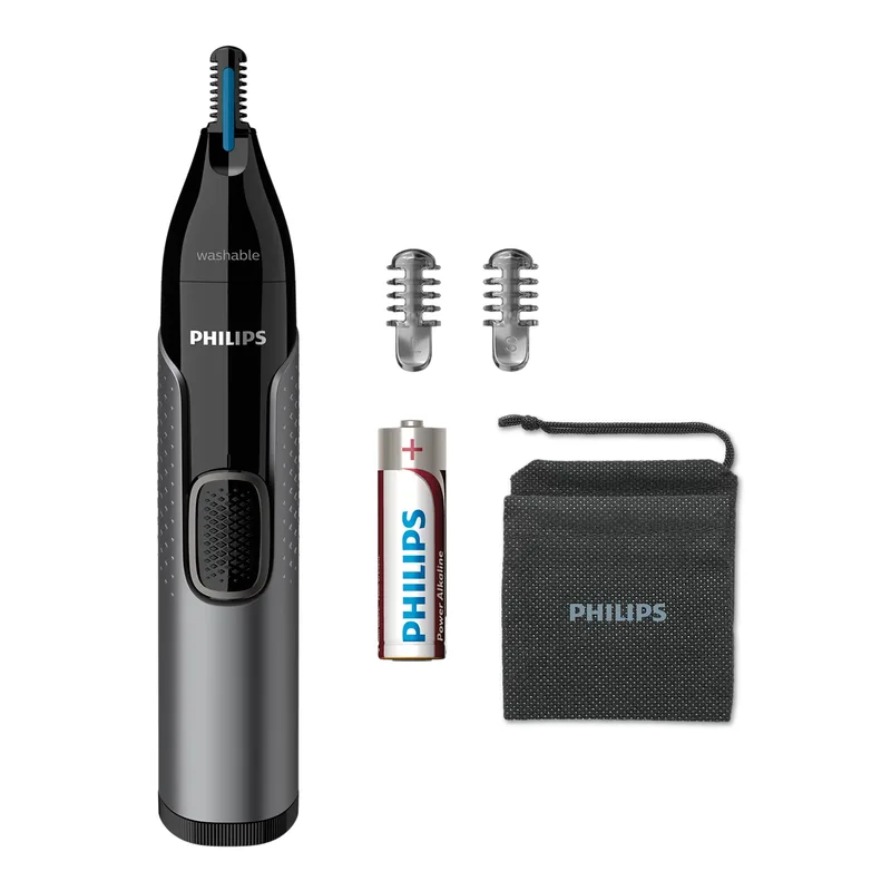 Philips 3000 Series Nose Ear & Brow Trimmer - Precision Trim Technology, Protective Guard System, Fully Washable