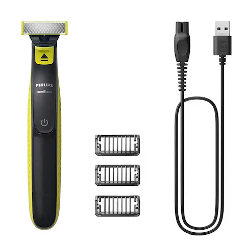 Philips OneBlade Face QP2724/10 Hybrid Trimmer and Shaver Black & Green