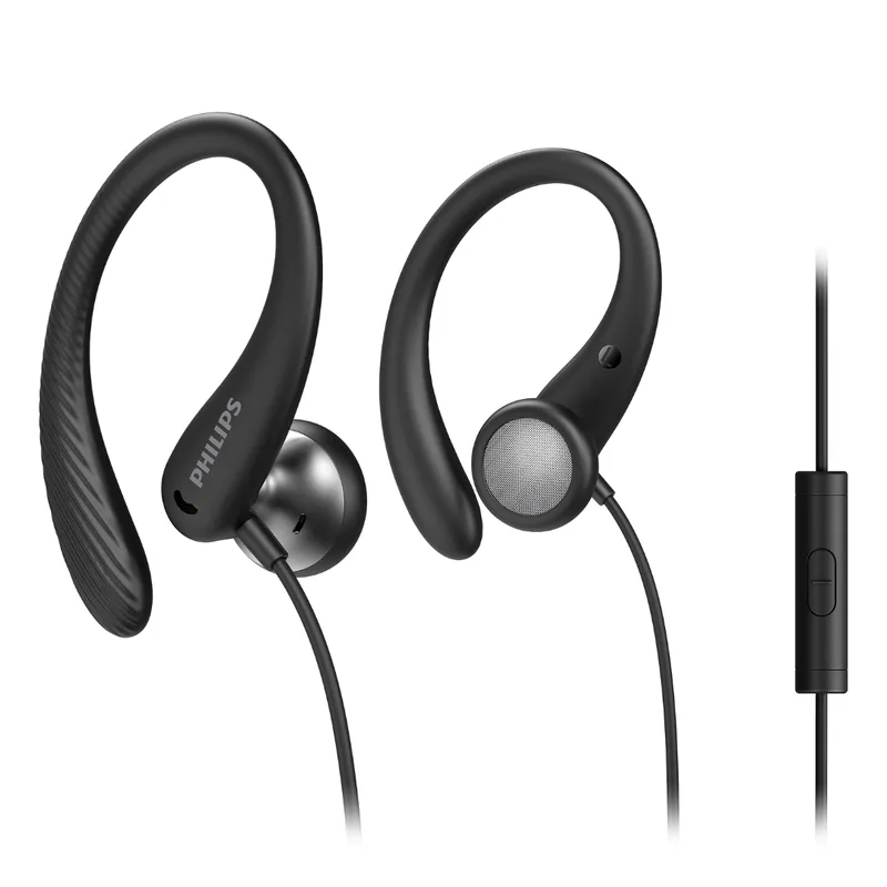 Philips In-Ear Sports Headphones with Mic TAA1105BK/00 Sweat Resistant Black