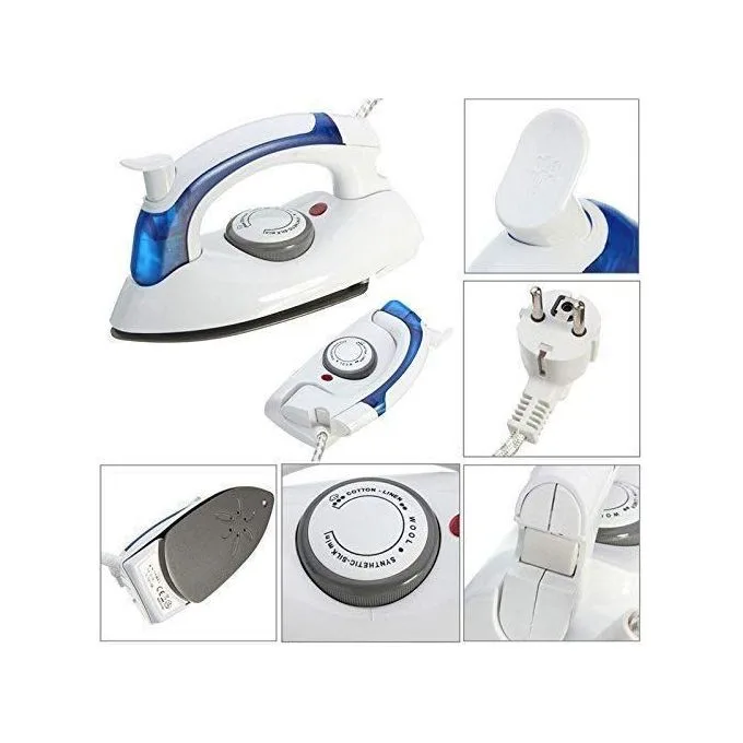 Portable Foldable Steam Iron – Compact Travel Clothes Iron.