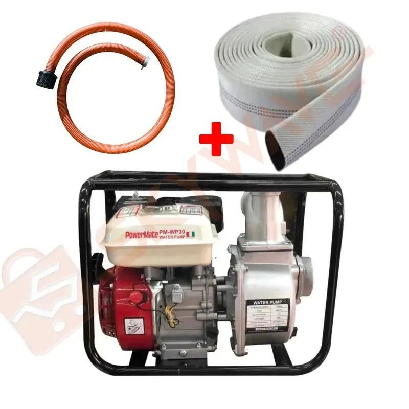 PowerMate 2″ Petrol Water Pump With Sunction and Delivery pipe