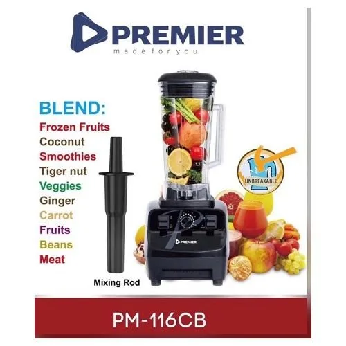 Premier Heavy Duty Commercial Blender PM-116CB