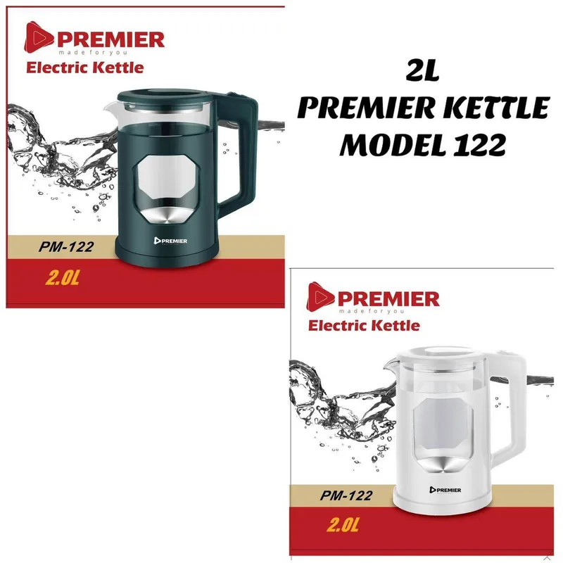 PREMIER PM122 GLASS KETTLE 2L