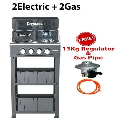 Premier 2 Gas + 2E Gas Cooker Storage Compartments.