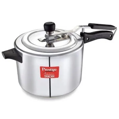 Prestige MT/135 Aluminum Pressure Cooker with Inner Lid – Durable Aluminum Build, Safe & Efficient Cooking, Perfect for Home, Office & Small Commercia