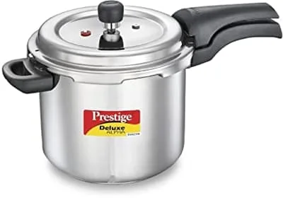 Prestige MT/185 3.5L Deluxe Aluminium Pressure Cooker – Durable Aluminium Build, Safe & Efficient Cooking, Perfect for Home, Office & Small Commercial