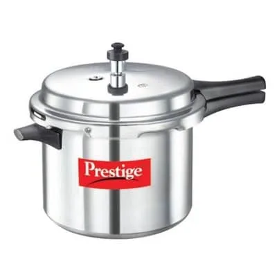Prestige MT/189 5.5L Deluxe Stainless Steel Pressure Cooker – Heavy-Duty Build, Fast & Energy-Efficient Cooking, High Safety Features, Ideal for Home,