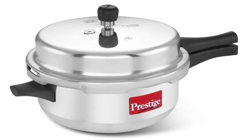 Prestige MT/194 3L Deluxe Stainless Steel Pressure Cooker – Fast Cooking, Durable Stainless Steel Body, Energy Efficient, Ideal for Home & Small Comme