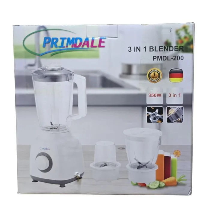 Primedale PMDL-200 350W 3-in-1 Multifunctional Blender – Powerful & Versatile Kitchen Essential