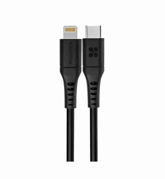 Promate 20W Power Delivery Fast Charging USB-C to Lightning Cable 2 M