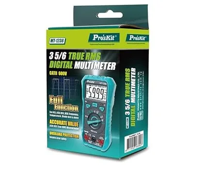 Proskit MT-1236 Digital Multimeter 3-5/6 600V True RMS