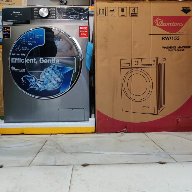 Ramtons Front Load Fully Automatic 12KG WASH AND SPIN 1400RPM – RW153